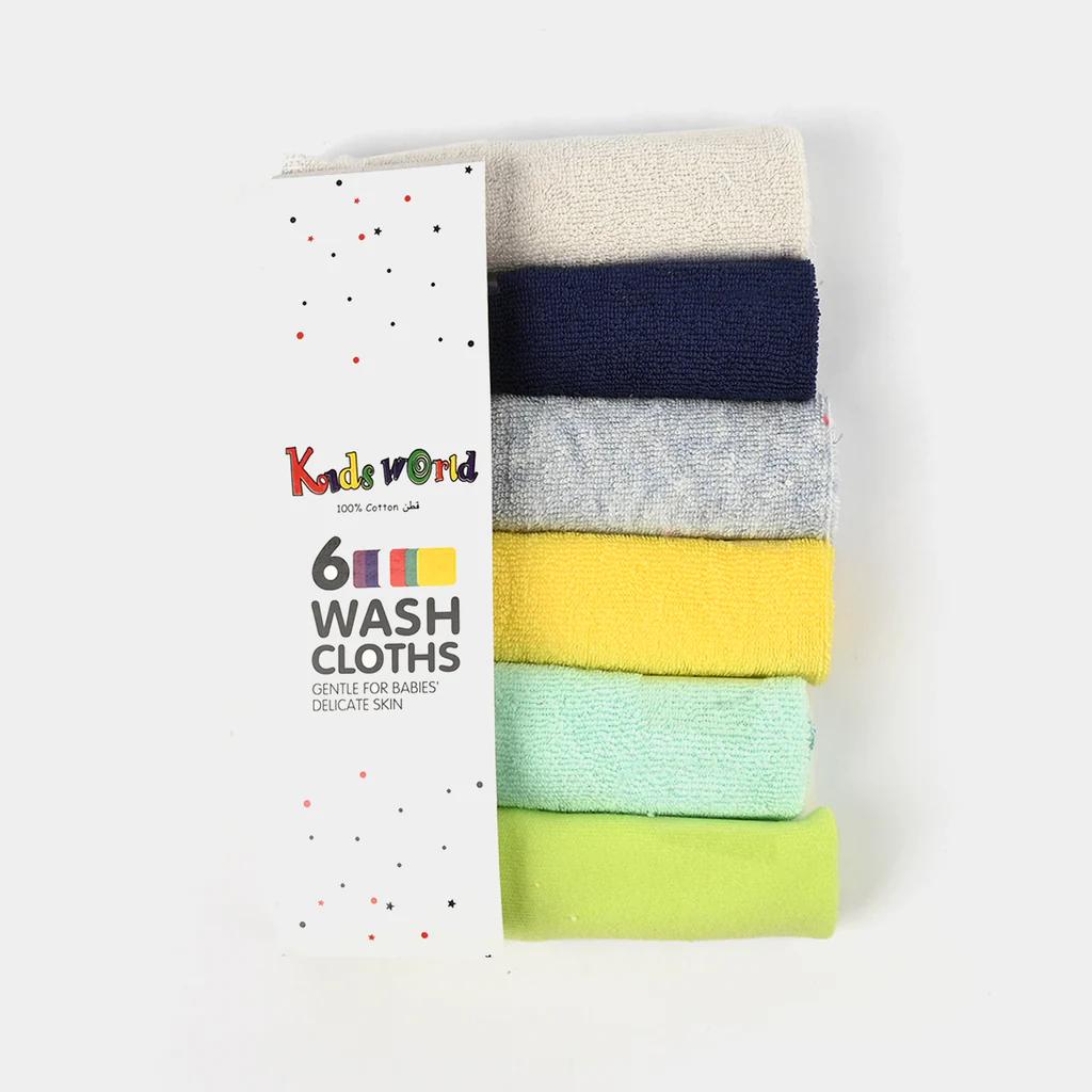 Baby Wash Cloths | Pack of Six