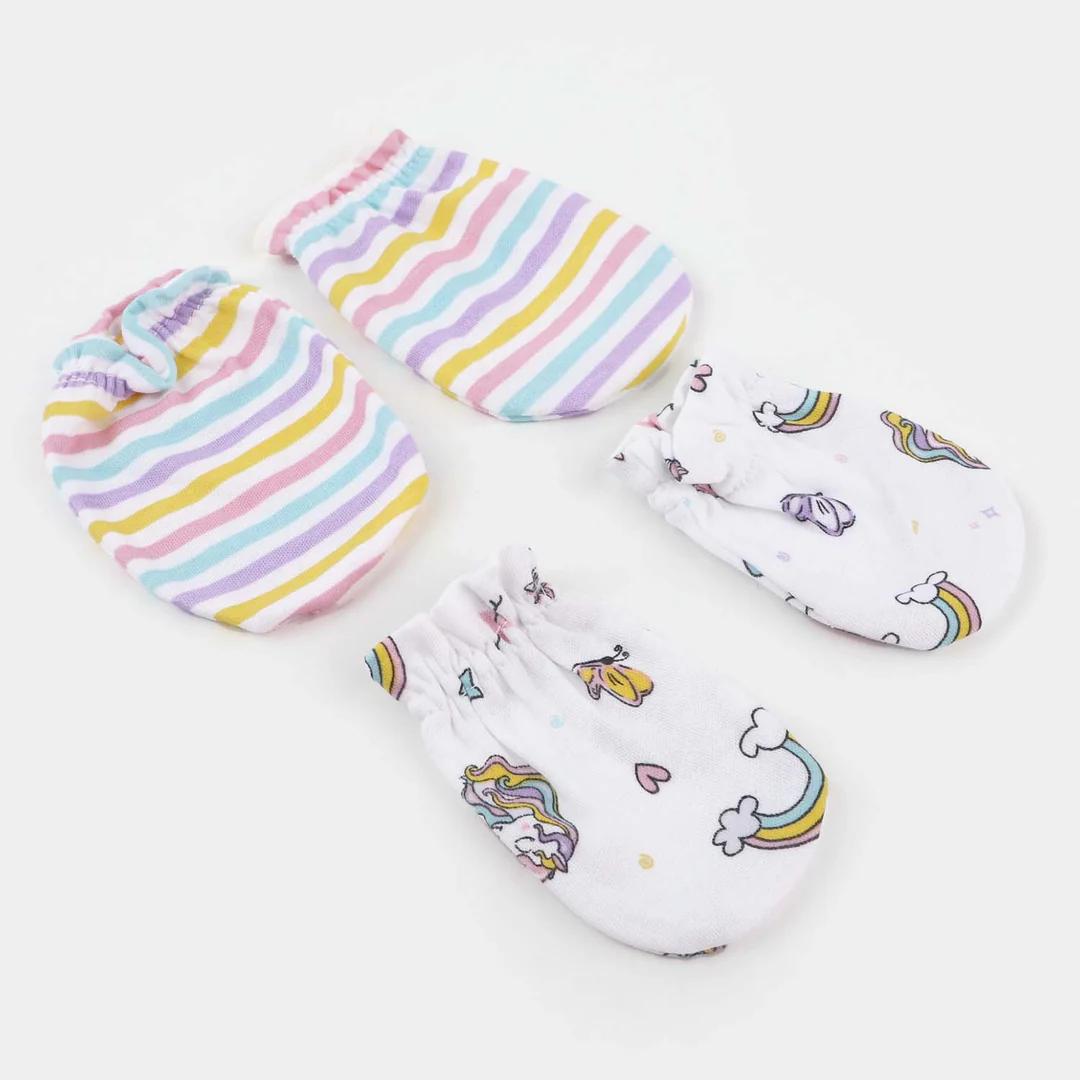 Baby Mittens – 2 Pairs (NEWBORN)