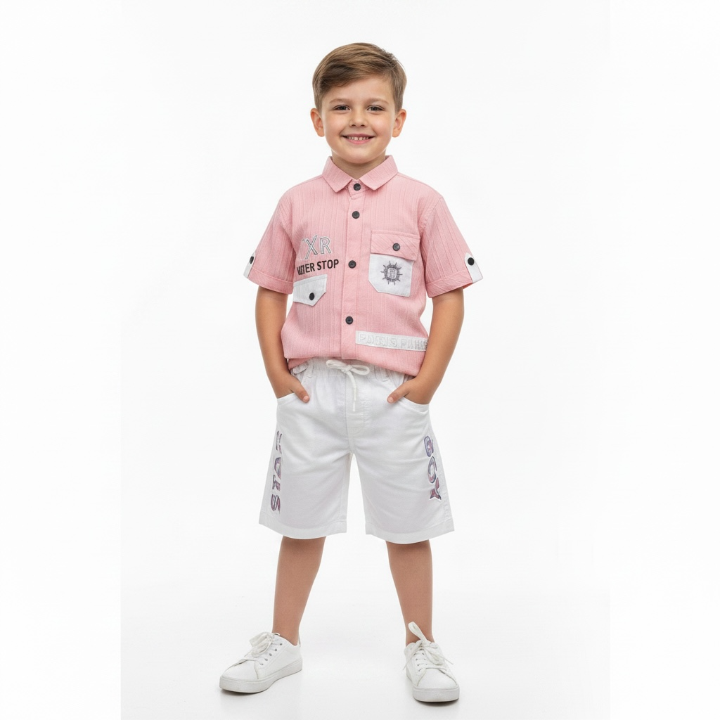 Boys Stylish Suit With Inner T-Shirt (3-Piece)