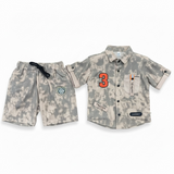 Baby Boy Camouflage Cord-Set | Printed Inner T-Shirt (3-Piece)