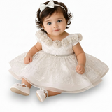 Baby Girl Fancy Sparkle Frock | Inner and Tights (3-Piece)