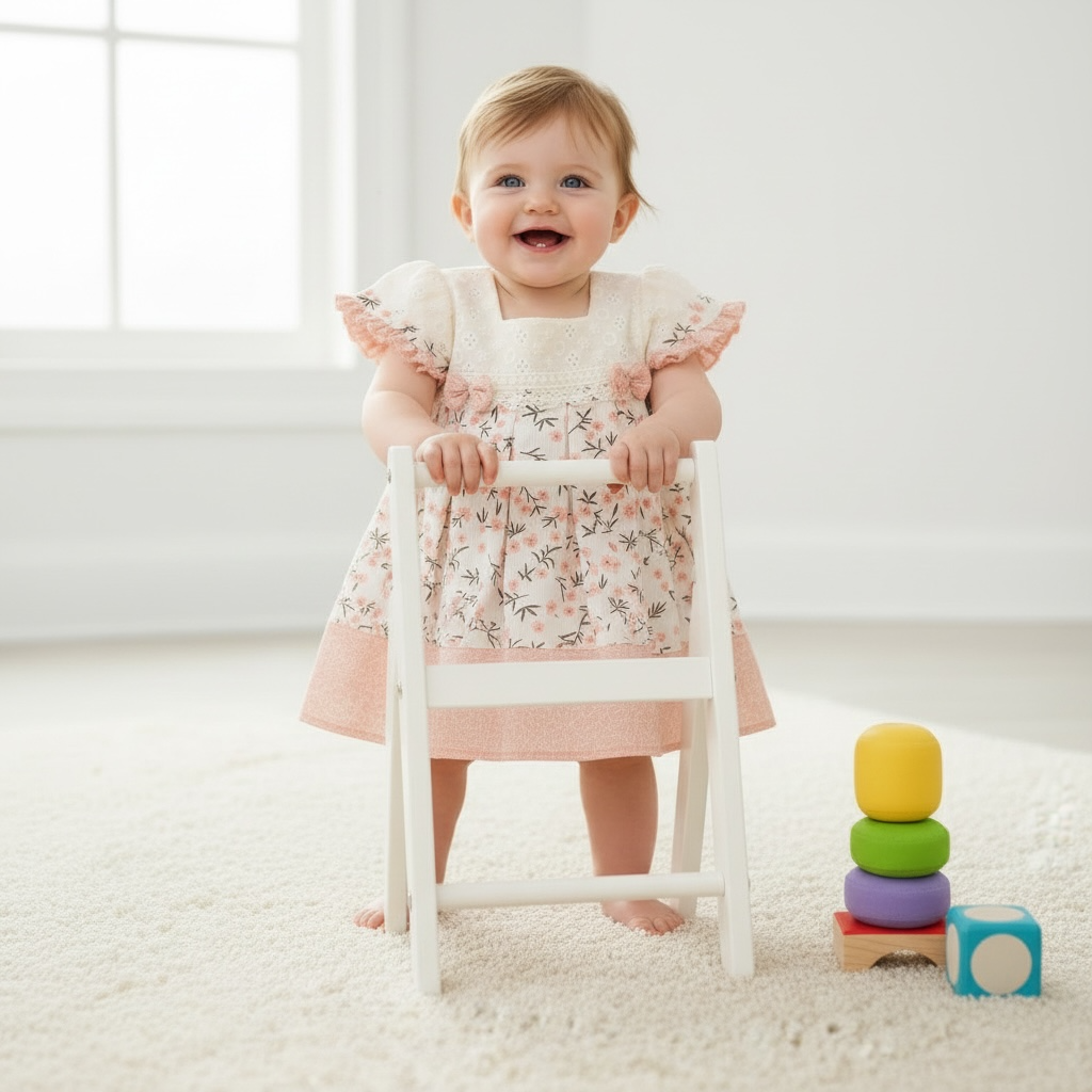 Baby Girl Chicken Cotton Printed Frock | Panties