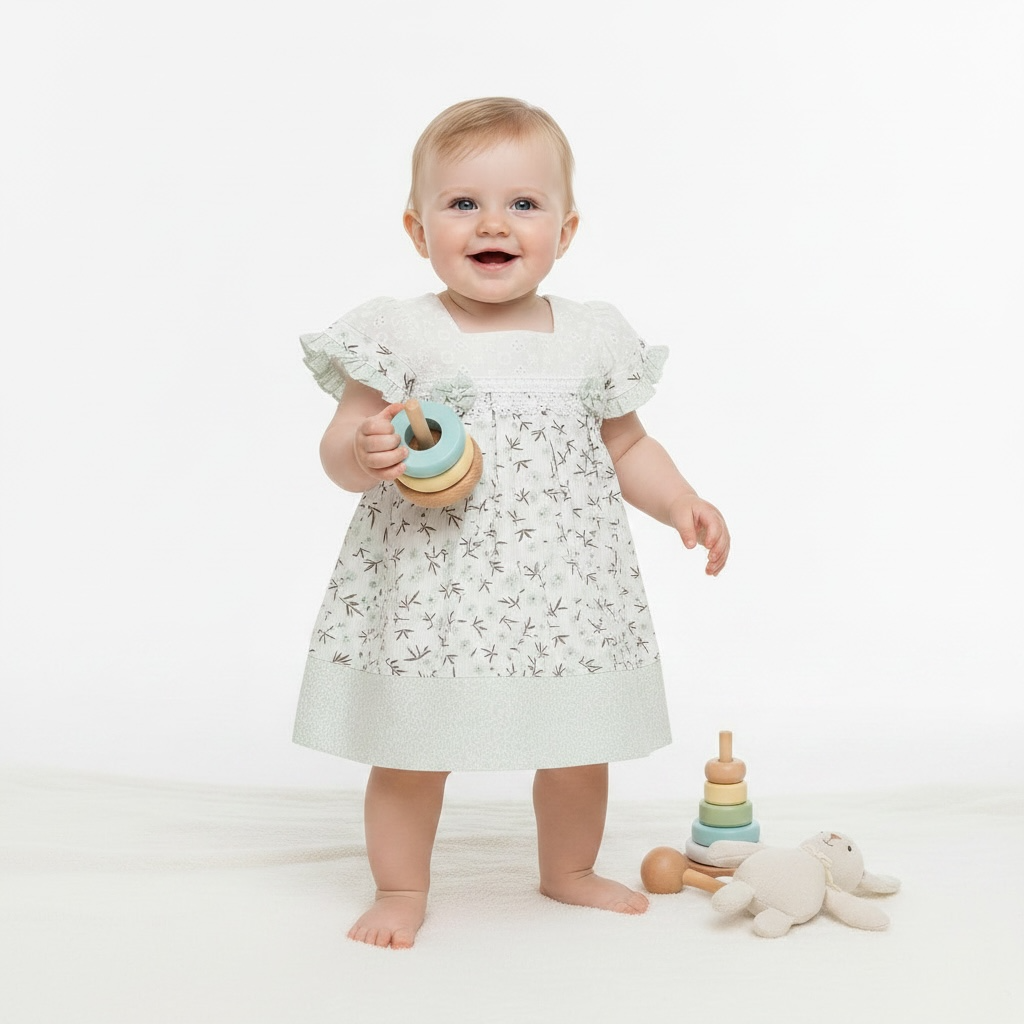 Baby Girl Chicken Cotton Printed Frock | Panties