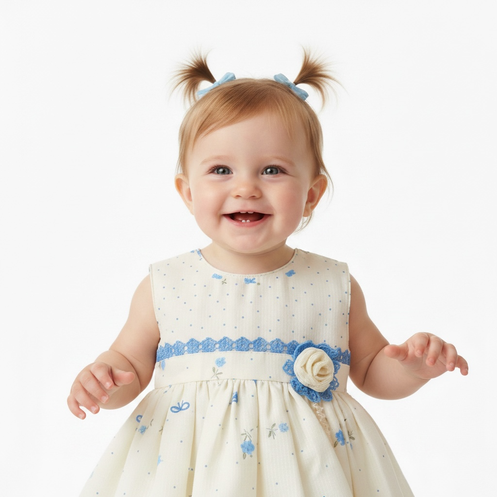Baby Girl Cotton Charm Frock Printed Panties