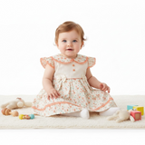 Baby Girl Printed Cotton Frock | Panties
