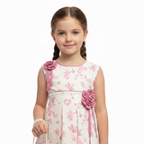 Girls Summer Printed Frock Printed Tights