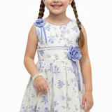 Girls Summer Printed Frock Printed Tights