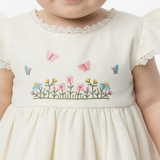 Baby Girl Cotton Butterfly Frock  Printed Panties