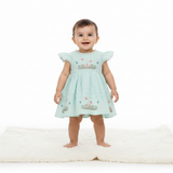 Baby Girl Cotton Butterfly Frock  Printed Panties
