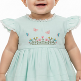 Baby Girl Cotton Butterfly Frock  Printed Panties