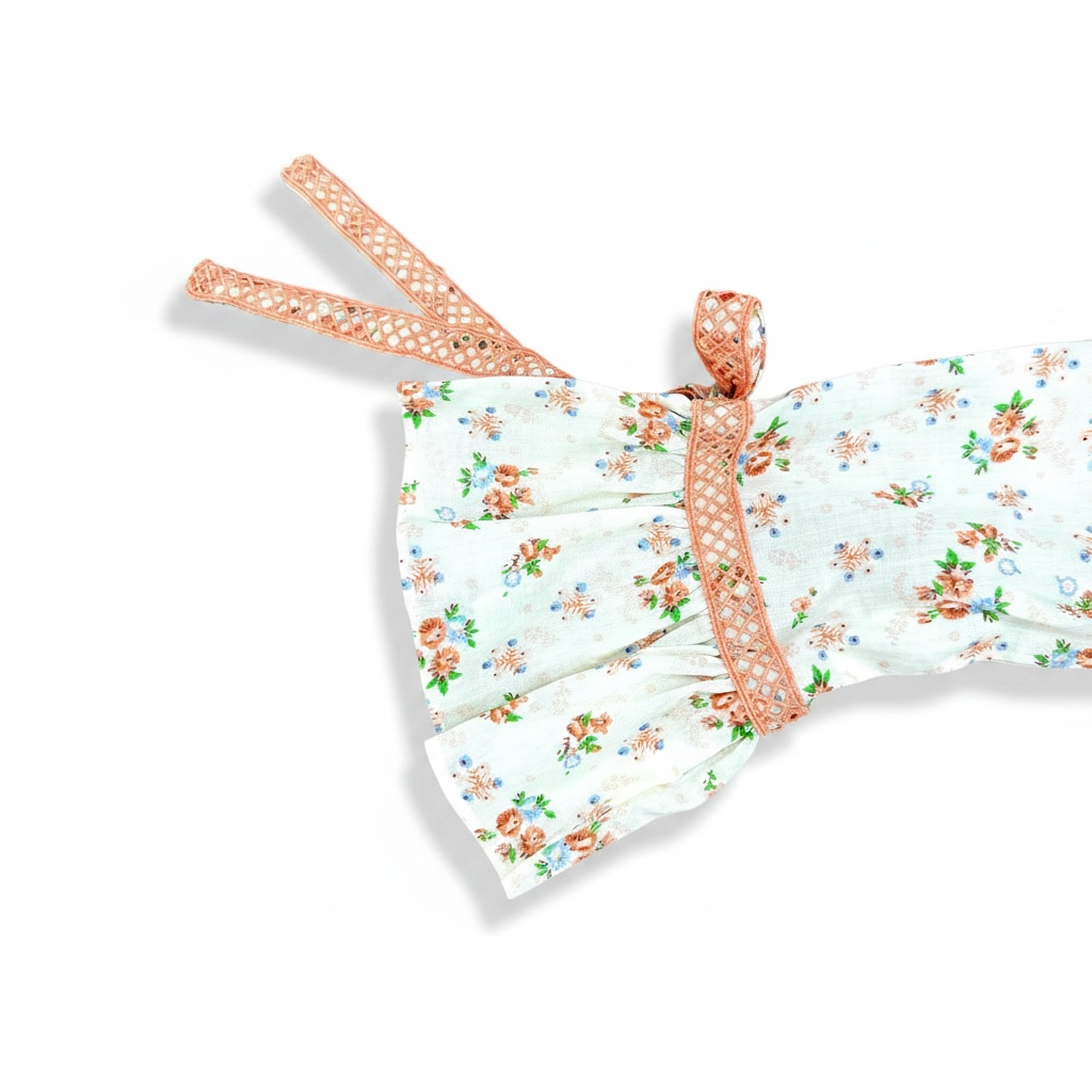 Floral Peach Playful Co-Ord Set (3-Piece)