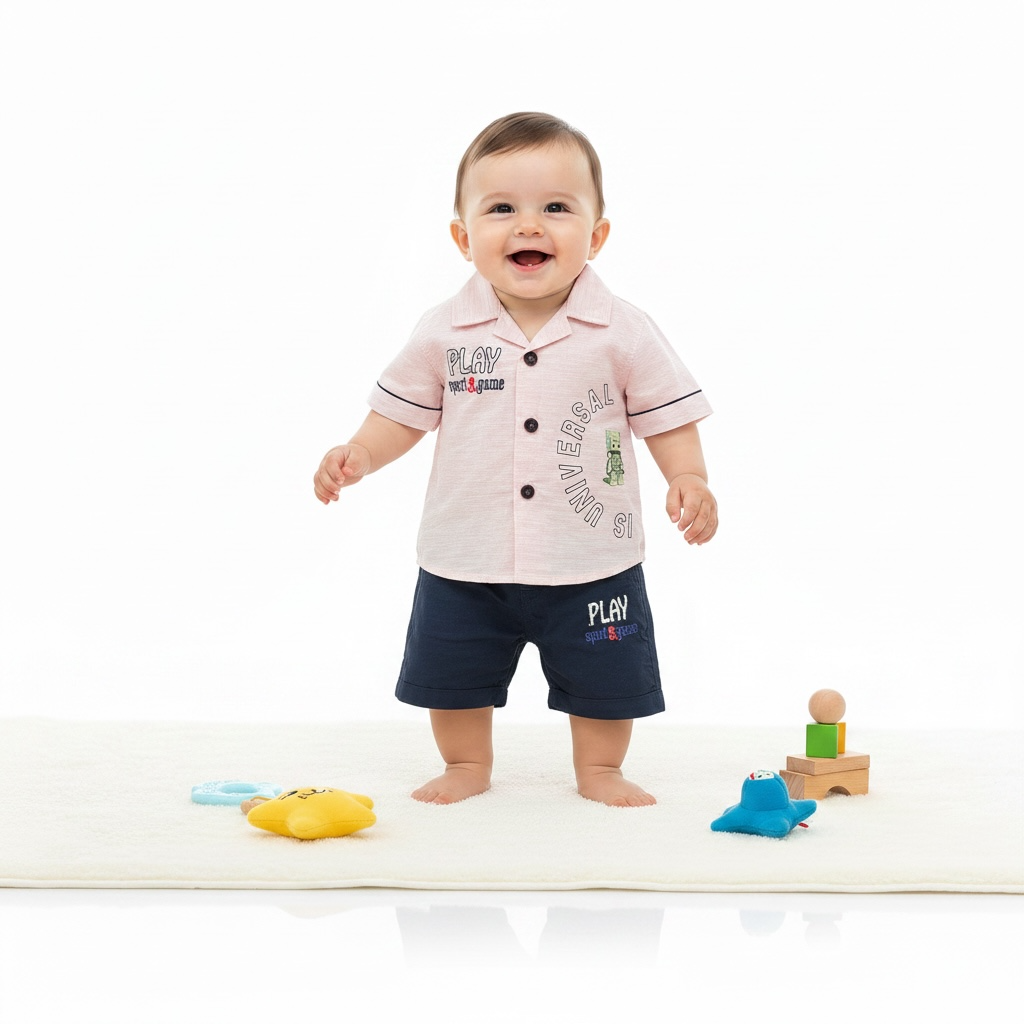 Baby Boy Universal Summer Set  Printed Inner (3-Piece)