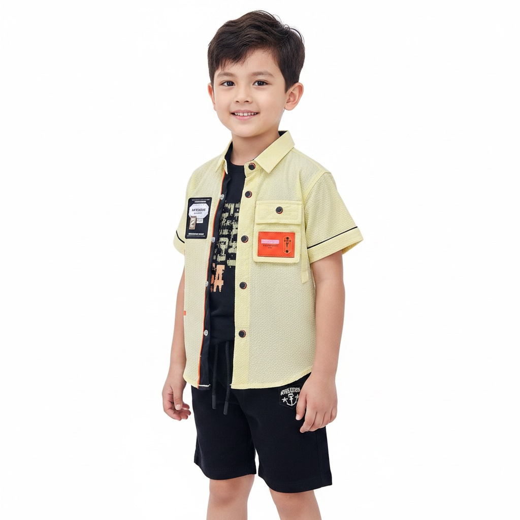 Boys Comfy Bubble Suit With Printed Inner (3-Piece)