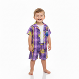 Baby Boy Cool Summer Co-Ord Set  Printed Inner (3-Piece)