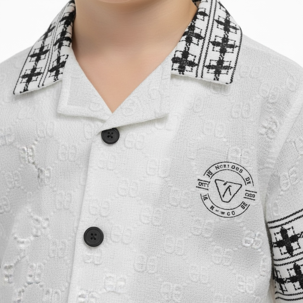 Boys Embose Co-ord Set