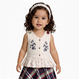 Baby Girls Summer Cotton Skirt Suit | 3 Piece