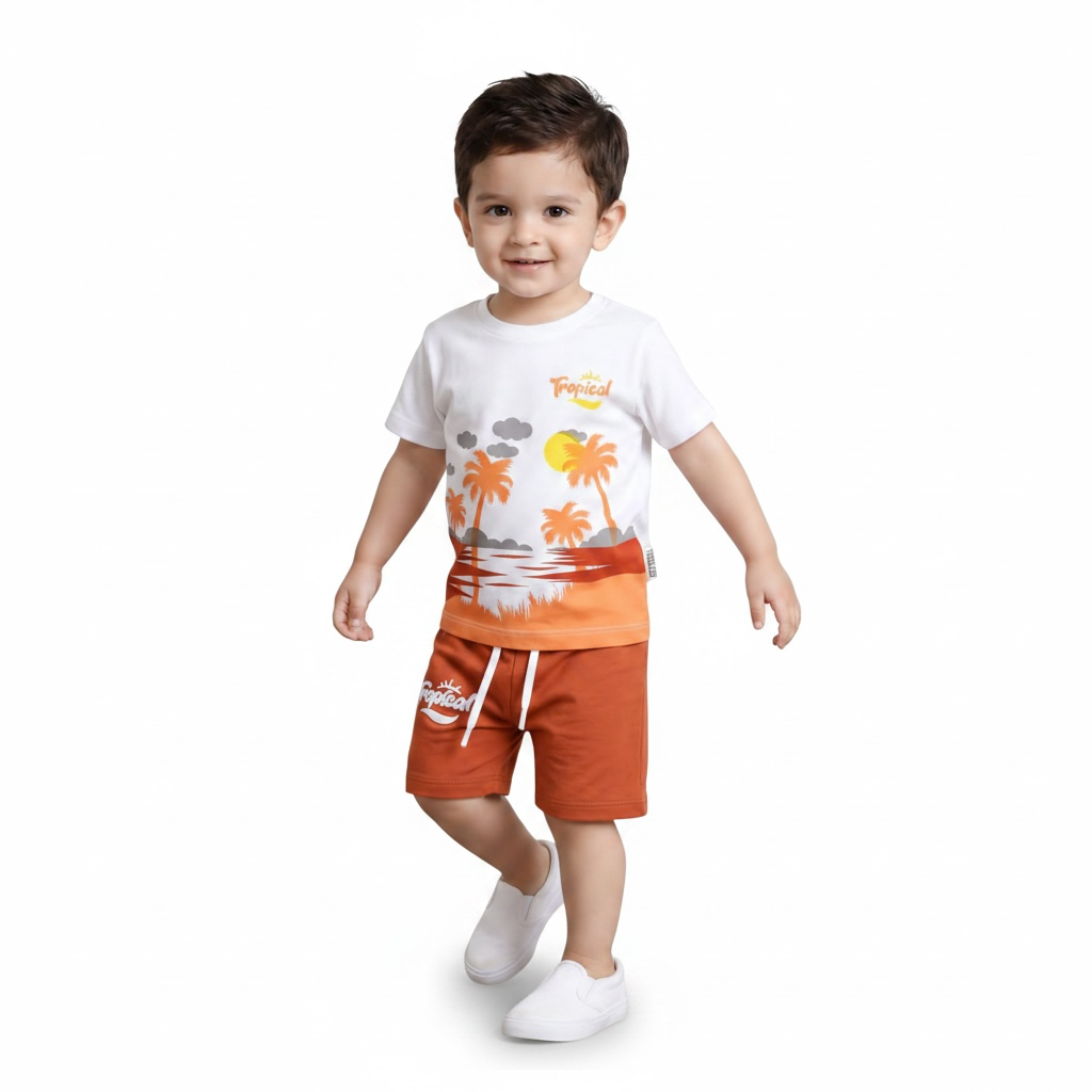 Baby Boy Tropical Sunset Set