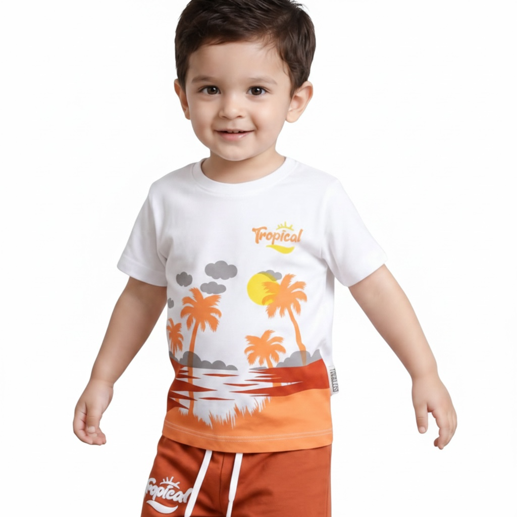 Baby Boy Tropical Sunset Set