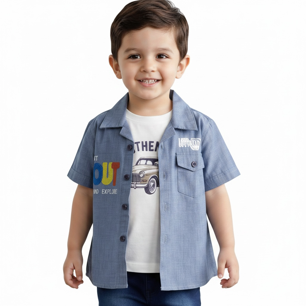 Baby Boys Denim Trio Set | 3 Piece