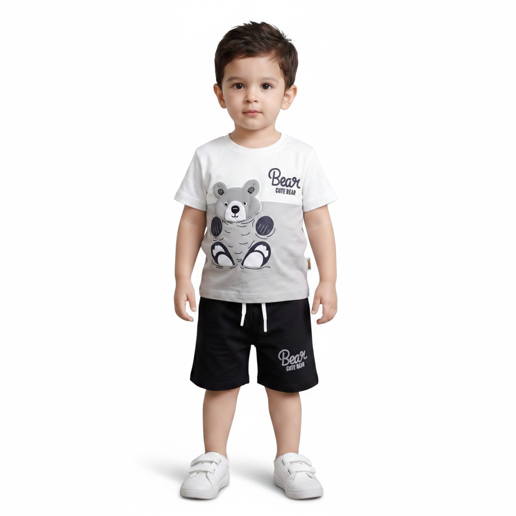 Baby Boys Bear Summer Set