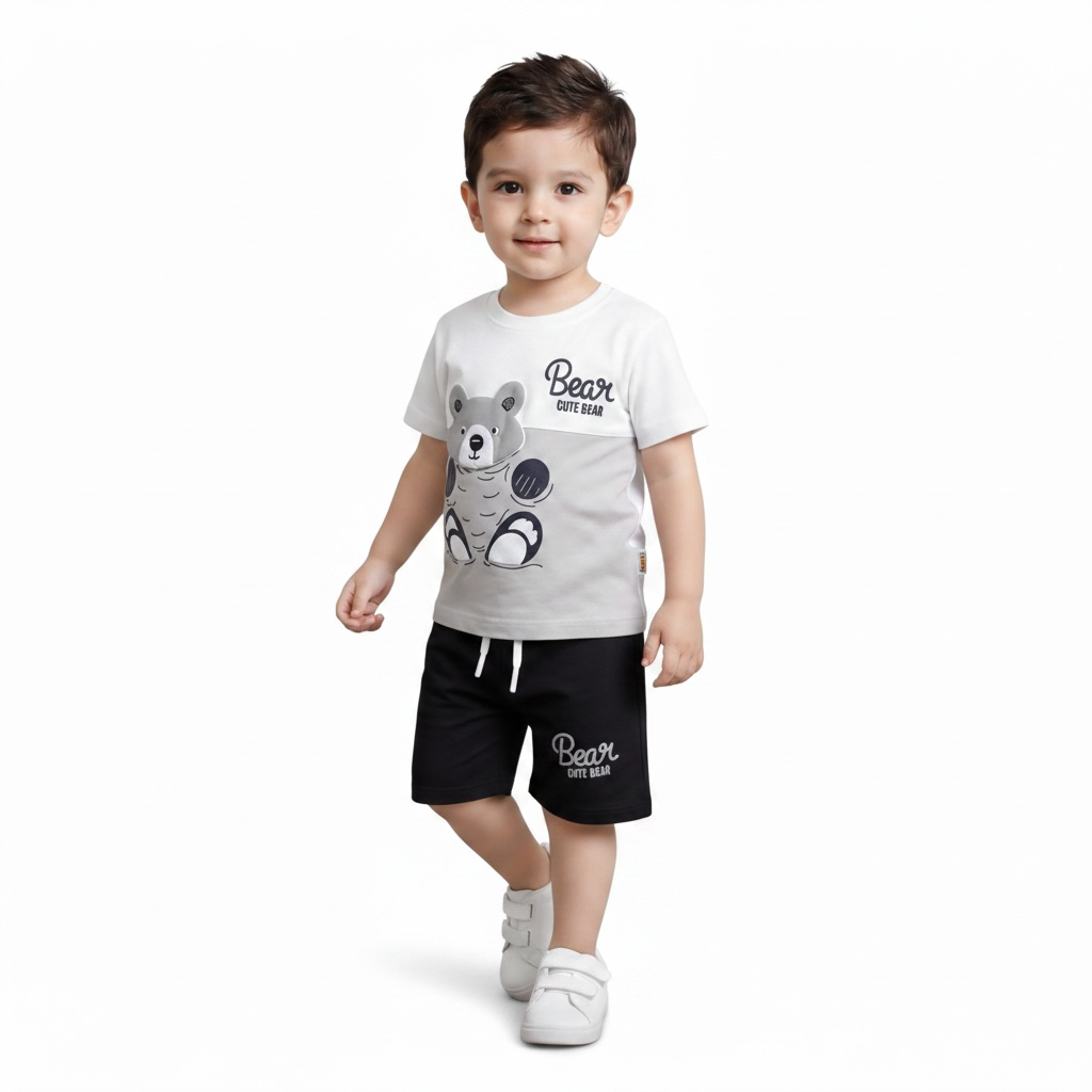 Baby Boys Bear Summer Set