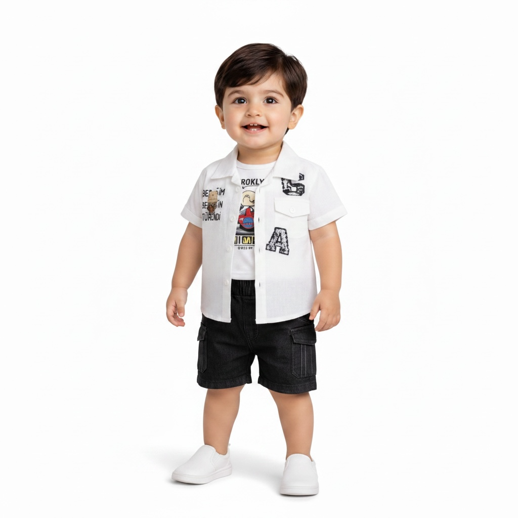 Baby Boy Soft Summer Suit | 3 piece