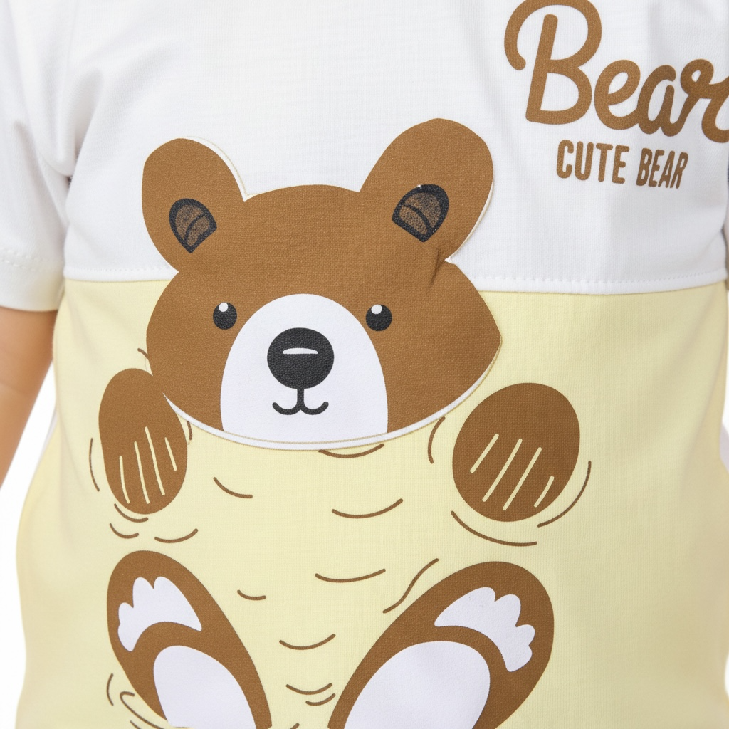 Baby Boy Bear Summer Suit | Brown