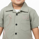 Baby Boys Light Green Summer Suit | 3 Piece
