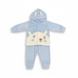 Pack of 2 – Baby Winter Outfit Set | 3-Piece Jacket, Pyjama & Cap | Pink & White