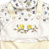Newborn Baby Winter Romper with Cute Butterfly Print
