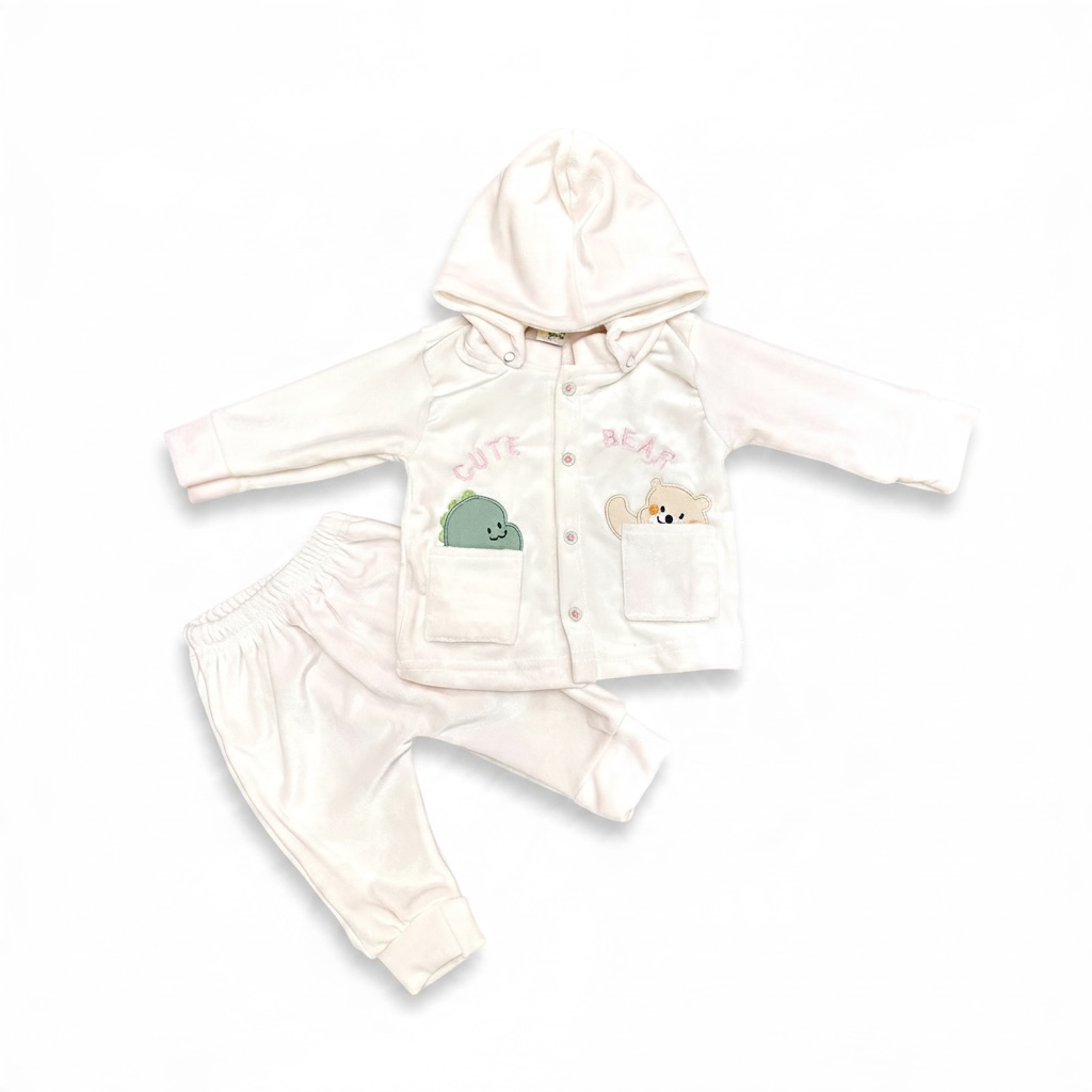 Cute Bear 🧸 | Newborn Baby Winter 2-Piece Outfit