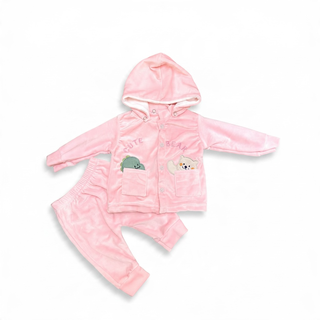 Cute Bear 🧸 | Newborn Baby Winter 2-Piece Outfit
