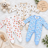 Pack of 3 – Newborn Baby Boys & Girls Rompers | Get 3 for Rs. 999/- Only
